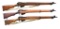 3 BRITISH MILITARY 22 RF BOLT ACTION RIFLES.