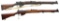 2 BRITISH 22 CALIBER TRAINING RIFLES.