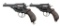 2 WEBLEY MARK I SERVICE REVOLVERS.