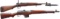 2 MILITARY RIFLES.
