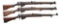 3 BRITISH BOLT ACTION RIFLES.