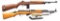2 SEMI AUTO MILITARY RIFLES.
