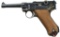 DWM 1914 MILITARY LUGER SEMI AUTO PISTOL.
