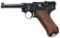 MAUSER 1938 DATED S/42 LUGER SEMI AUTO PISTOL.