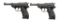 2 CONSECUTIVE NUMBERED WALTHER P.38 / II SEMI