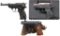 3 WALTHER SEMI AUTO PISTOLS.