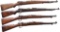 4 EUROPEAN BOLT ACTION MILITARY RIFLES