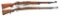 2 MAUSER MILITARY BOLT ACTIONRIFLES.
