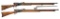 2 SWISS VETTTERLI BOLT ACTION RIFLES.