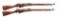2 IZHEVSK ARSENAL M91/30 BOLT ACTION RIFLES.