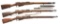 3 MOSIN NAGANT BOLT ACTION RIFLES.