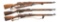 3 RUSSIAN MOSIN NAGANT BOLT ACTION RIFLES.
