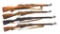 4 MOSIN NAGANT BOLT ACTION RIFLES.