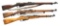 3 MOSIN NAGANT RIFLES.