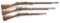 3 ANTIQUE FRENCH BOLT ACTION RIFLES.