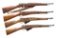 4 BERTHIER M16 BOLT ACTION CAVALRY CARBINES.