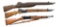 3 FRENCH BOLT ACTION RIFLES.