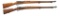 2 MODEL 1893 MIDEASTERN BOLT ACTION RIFLES.