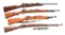4 BOLT ACTION MILITARY RIFLES.
