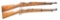 2 SPANISH BOLT ACTION MILITARY RIFLES.