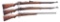 3 EUROPEAN BOLT ACTION LONGARMS.