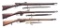 3 EUROPEAN BOLT ACTION MILITARY RIFLES.