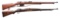 2 MILITARY BOLT ACTION RIFLES.