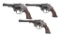 3 HI-STANDARD SENTINEL MODEL R-101 REVOLVERS.