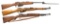 3 BOLT ACTION CARBINES, ITALIAN, POLISH, FN.