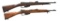 2 DUTCH 1895 MANNLICHER BOLT ACTION CARBINES.