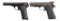 2 SEMI AUTO PISTOLS.