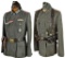2 WWII GERMAN TUNICS & CAPS.