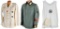 2 WWII GERMAN TUNICS & 1 ATHLETIC SHIRT.