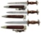 3 WWII GERMAN SA DAGGERS.