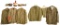 5 EARLY 20TH CENTURY US UNIFORMS, 3 HATS & BUGLE.