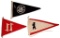 5 WWII GERMAN MOTIF PENNANTS.