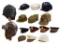 15 20TH CENTURY US MILITARY HATS.