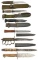 7 MILITARY FIGHTING KNIVES.