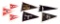 7 WWII GERMAN MOTIF PENNANTS.