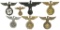 7 WWII GERMAN DECORATIVE WALL & DESK EAGLES.