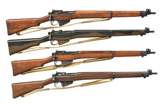 4 NO. 4 MK I BOLT ACTION RIFLES.