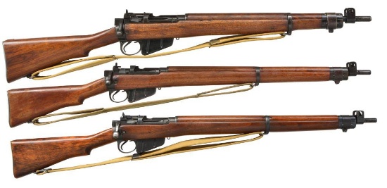 3 NO. 4 BOLT ACTION RIFLES.