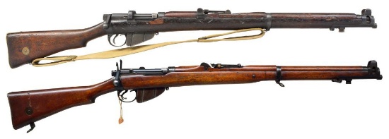 2 BRITISH 22 CALIBER TRAINING RIFLES.