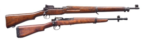 2 BRITISH BOLT ACTION RIFLES.