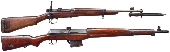 2 MILITARY RIFLES.