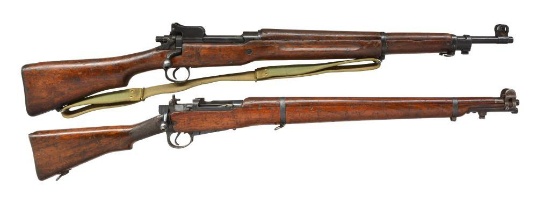 2 BOLT ACTION MILITARY RIFLES.