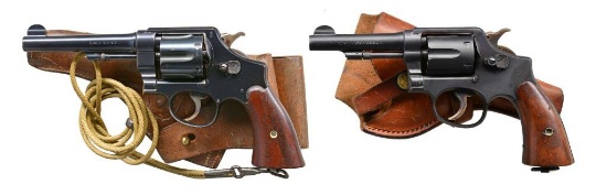 2 SMITH & WESSON US MILITARY REVOLVERS.