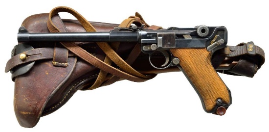 DWM 1914 ARTILLERY LUGER SEMI AUTO PISTOL RIG.