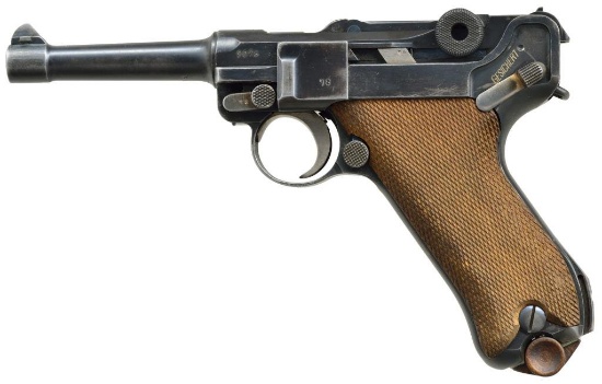 DWM 1914 MILITARY LUGER SEMI AUTO PISTOL.