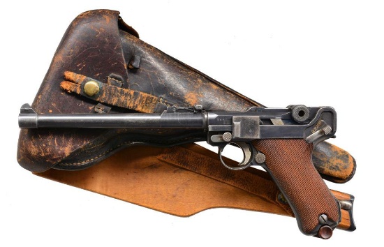 DWM MODEL 1914 ARTILLERY SEMI AUTO PISTOL RIG.